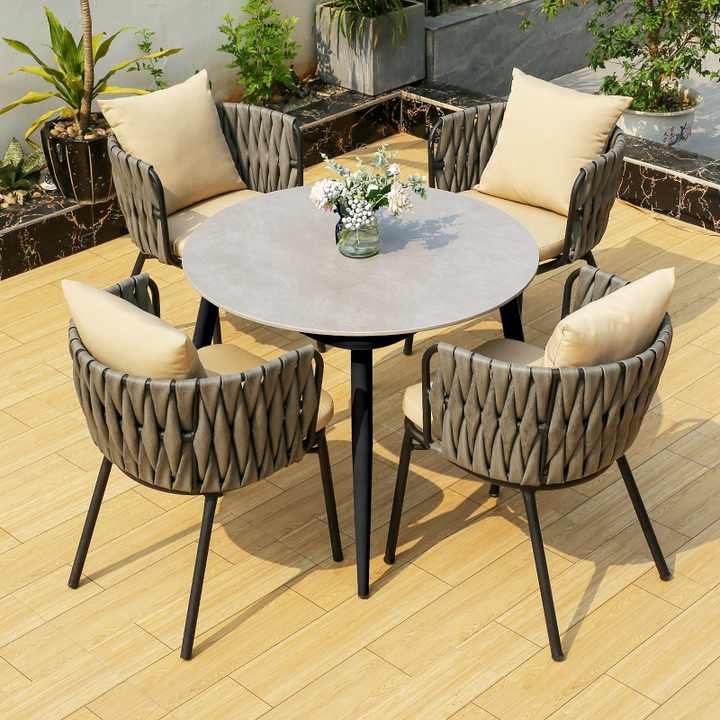 Outdoor set Rock board table